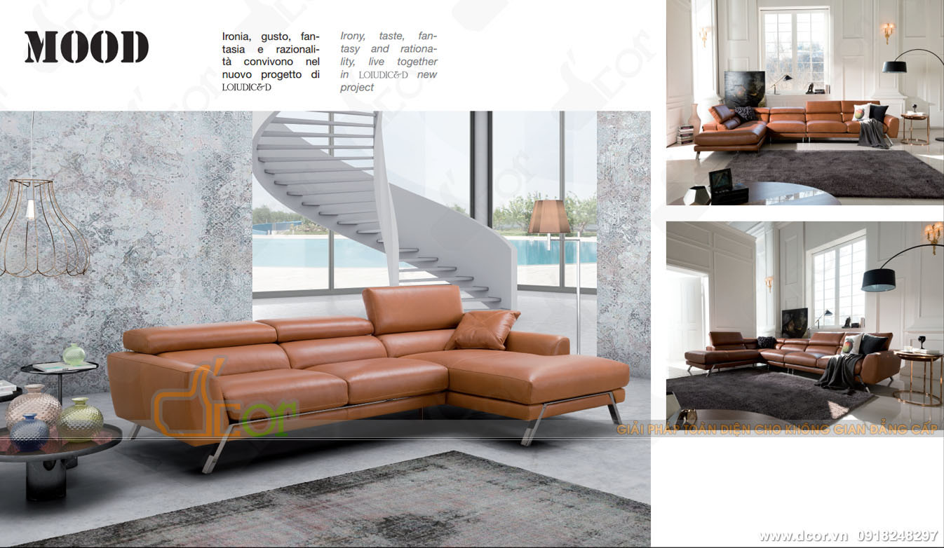 Đẳng cấp và cá tính trong thiết kế sofa Ý – Mã: DG1066 > 