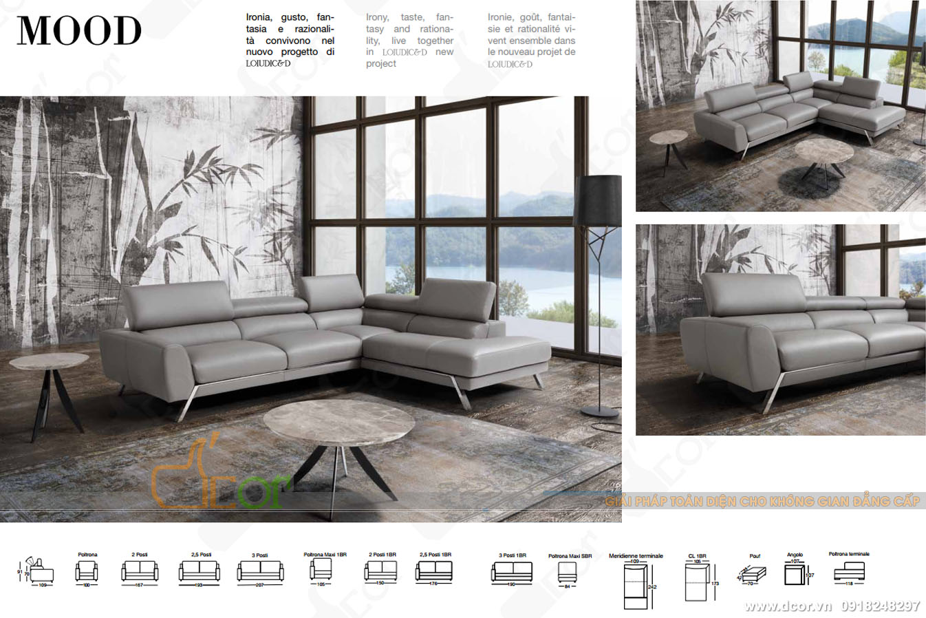 Đẳng cấp và cá tính trong thiết kế sofa Ý – Mã: DG1066 > 