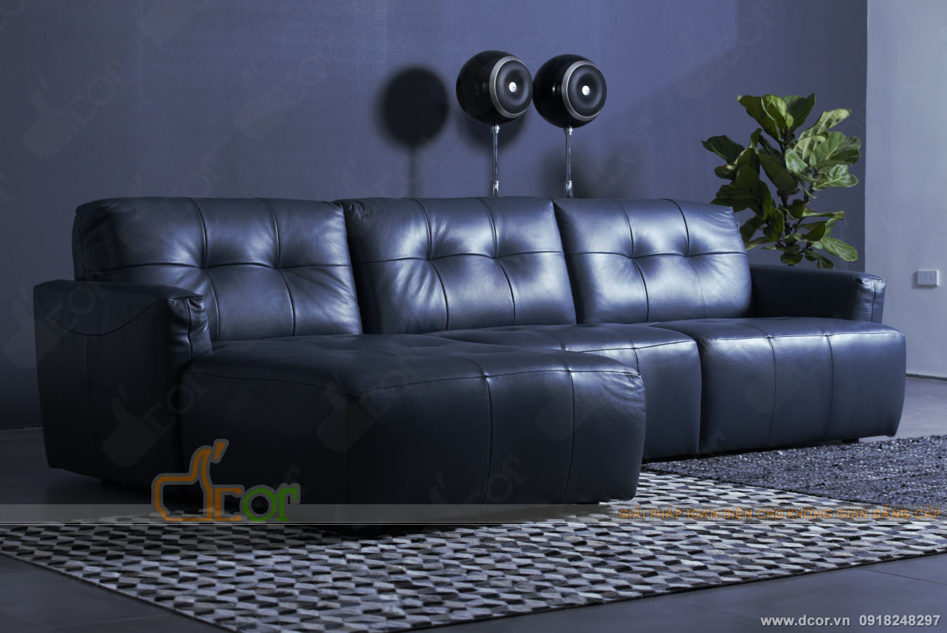 Khỏe khoắn sang trọng trong thiết kế sofa Ý – DG1067 > 